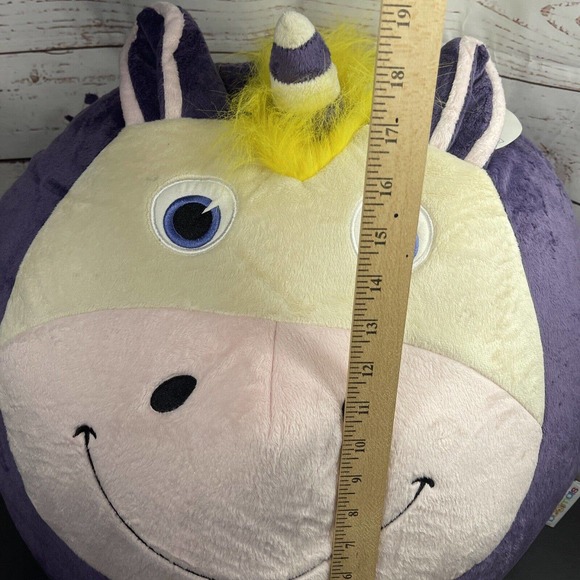 BIG JOE Bean Bagimal Plush Purple Unicorn With Buddy - Picture 9 of 10